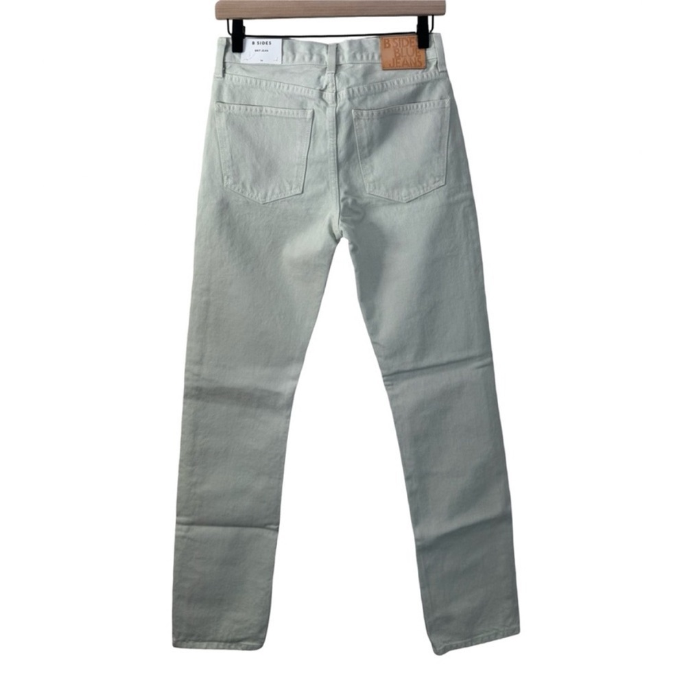 B SIDES Straight Leg Tapered Jeans Size 26 Organic Cotton Made In USA - Picture 3 of 16